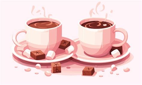 Premium Vector Hot Cocoa Marshmallows Vector Flat Isolated Vector Style Illustration