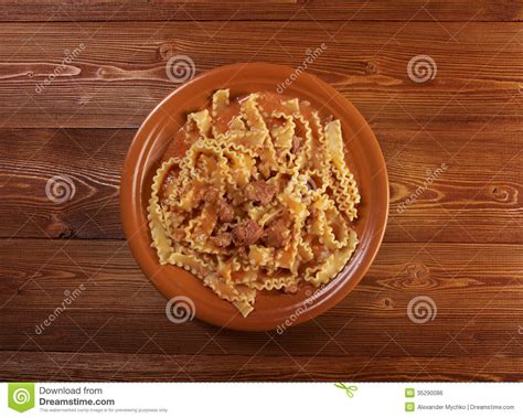 Pasta Mafalde With Meatballs Royalty-Free Stock Photo | CartoonDealer ...