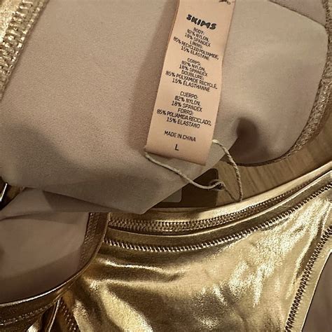 Skims Swim Skims Metallic Swim Rose Gold Bikini Poshmark