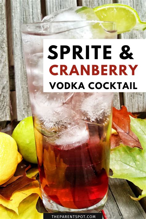 Vodka Cranberry And Sprite Recipe Recipe Cranberry Juice And Vodka