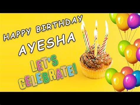 Happy Birthday Ayesha Hbd Ayesha Whatsapp Status Full Hd