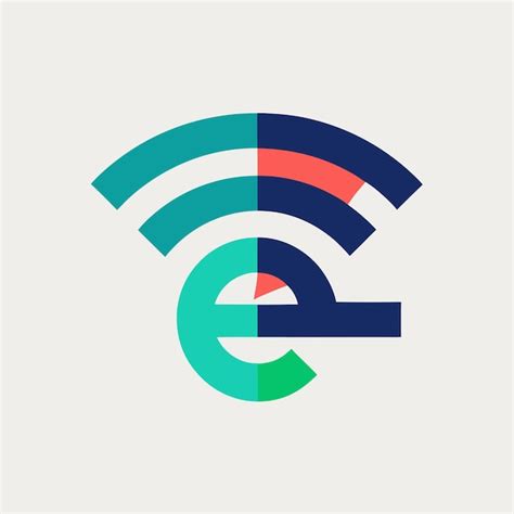 econnect designing  unique vector logo   letter   wifi