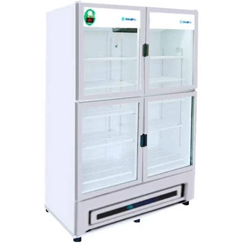 Refrigerador Vertical De 4 Puertas De Cristal Metal Frio Mod RB804