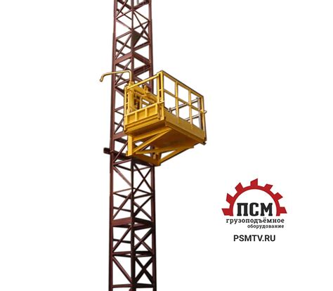Мачтовый подъемник: грузовой и строительный, пристенный мачтового типа
