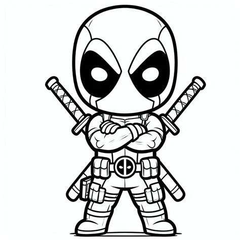 Desenho Do Deadpool Para Desenhar