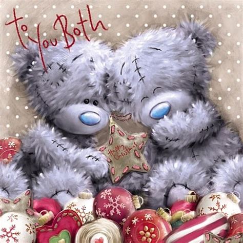 To You Both Me To You Bear Christmas Card Tatty Teddy Teddy Bear