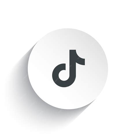 Premium Vector | A flat icon tiktok with the circle background plus the