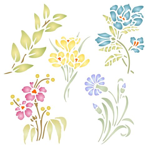 Printable Flower Stencil Patterns