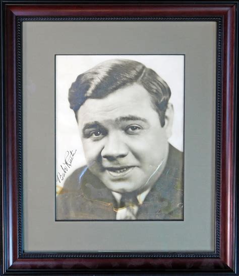Spectacular Babe Ruth Signed Original Studio Photograph JSA Full Letter Barnebys