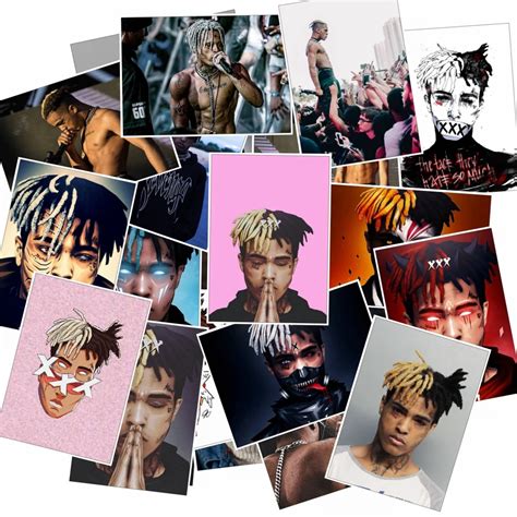 25pcs New Xxxtentacion Rap Hip Hop Music Star Rapper Singer Stickers For Motor Car And Luggage