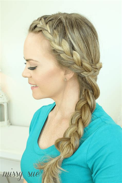 wrap  french side braid
