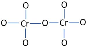 Dichromate ion (Cr2O7 2-) Lewis Structure