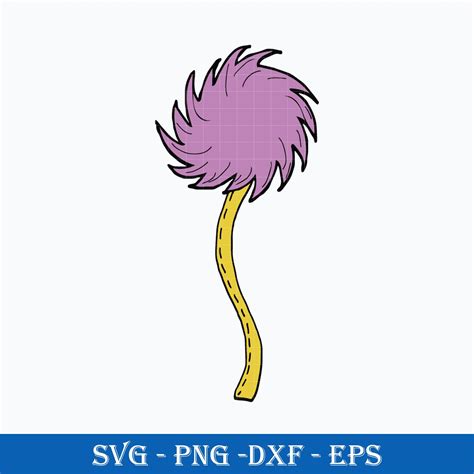 Truffula Tree Violet Svg, Lorax Tree Svg, Dr. Seuss Svg, Png - Inspire Uplift | Lorax, Png