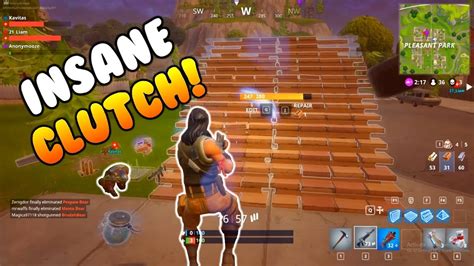 Clutch Plays Fortnite 3 HP Clutch Squads YouTube