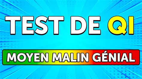 Un Test de QI Rigolo Pour les Petits Génies YouTube