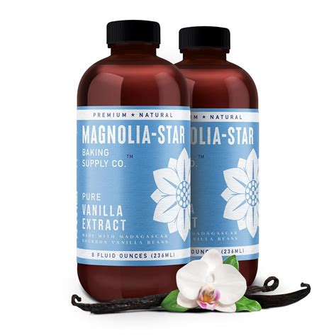 Magnolia Star Pure Vanilla Extract Oz Bottles Ct Made From Hand