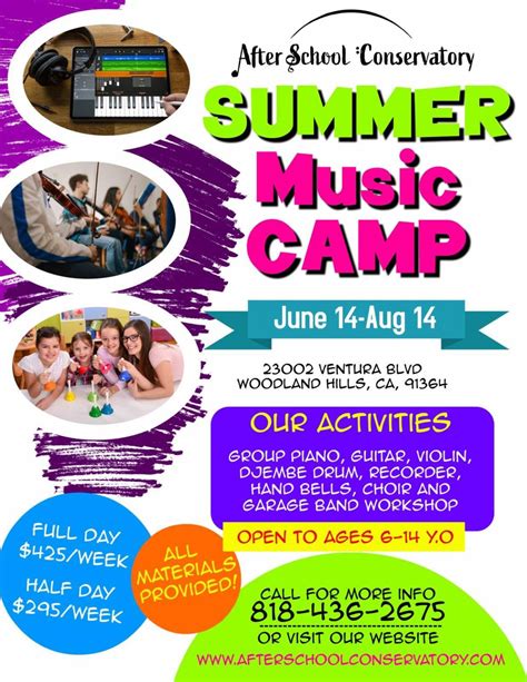 Summer Music Camp – After School Conservatory