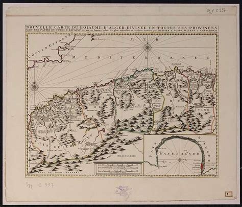 Nouvelle Carte Du Roiaume D Alger Divis E En Toutes Ses Provinces