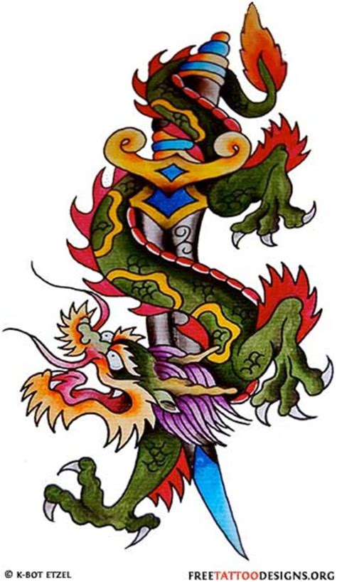 Color Dragon Tattoo Designs With Pictures - HubPages