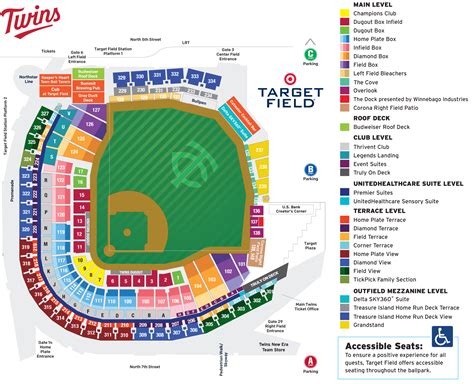 Target Field Seating Guide: Main Level Sections and Layout 21