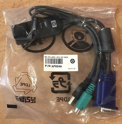 New HP KVM PS2 USB VM CAC ITFC Adapter AF604A S P 414619 001 EBay