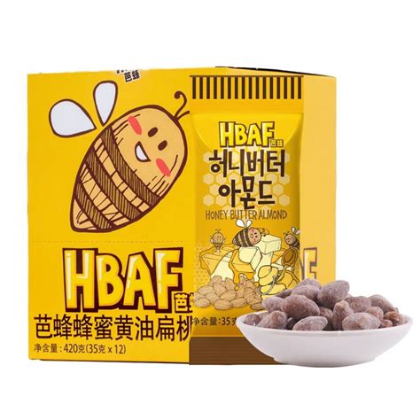 Self Operated Hbaf Honey Butter Almond 12 Bags Of Korea Tom Farm