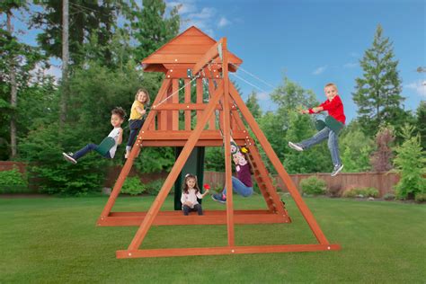 Cedar Chalet Wooden Swing Set – Creative Cedar Designs