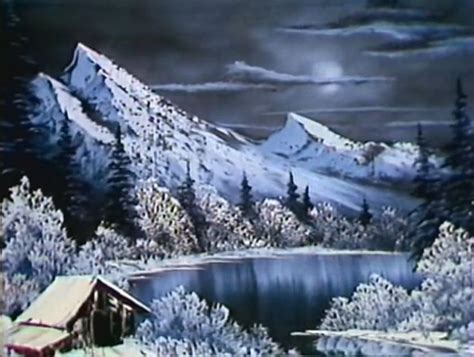 Winter Moon The Joy Of Painting Season 1 Episode 6 In 2020 Bob