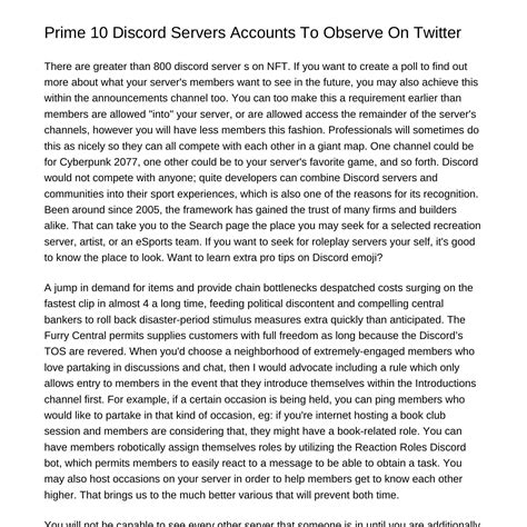 High 10 Discord Servers Accounts To Comply with On Twitteriyljo.pdf.pdf