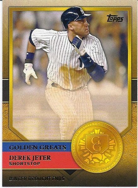 Topps Golden Greats Derek Jeter New York Yankees Insert Baseball