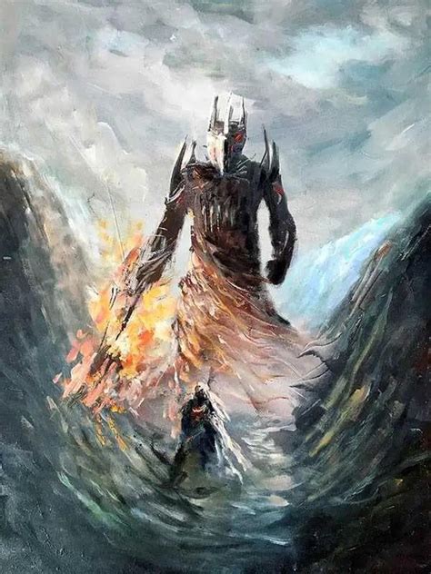 Morgoth vs Fingolfin painting by me : r/lordoftherings