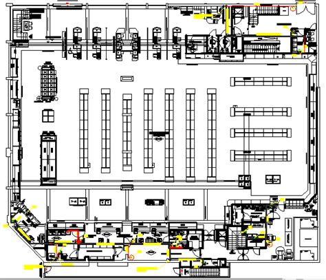 Supermarket Floor Plan Dwg - floorplans.click