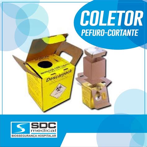 Caixa Coletora Lt Material Perfuro Cortante Lixo Infectante Shopee