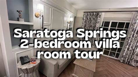 Disneys Saratoga Springs Bedroom Villa Tour Grandstand Section