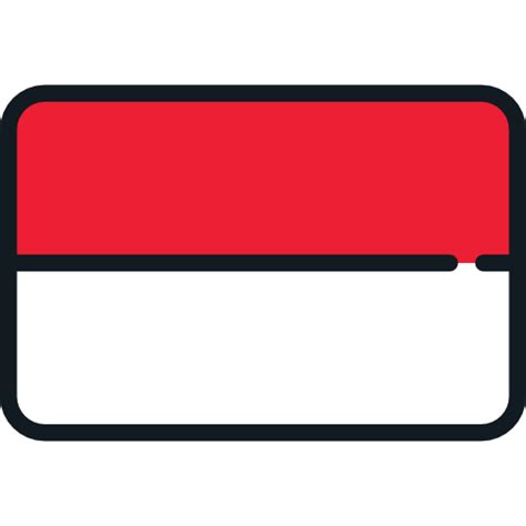 Monaco Flags Rounded Rectangle Icon