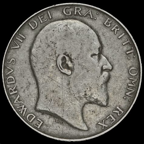 1906 Edward VII Silver Half Crown