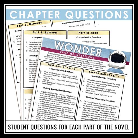Wonder Questions - Comprehension and Text Connections Reading Chapter