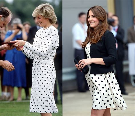 Princess Diana And Kate Middleton In Polka Dot Principessa Diana