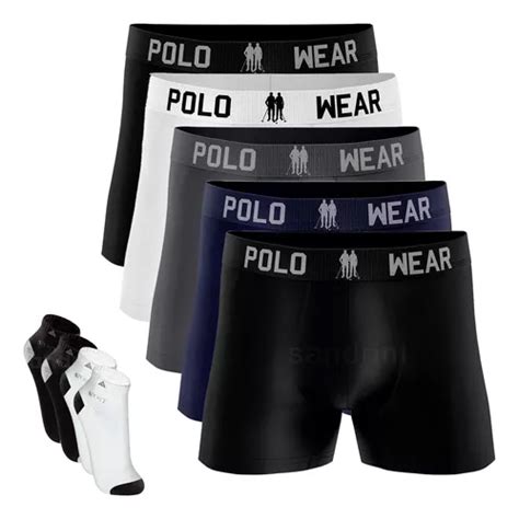 Kit Cuecas Boxer Adulto Masculinas Sem Costura Meias Mercadolivre