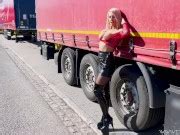 Blonde German Whore Fucked Without A Condom In Public On The Street Daynia Xxx Mobile Porno