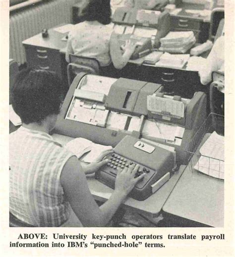 The Power Of The Punch Card And The Punch Card Operator Umn