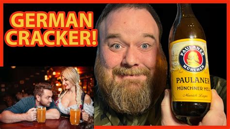 Paulaner Munchner Hell 49 Helles Lager German Beer Review Youtube