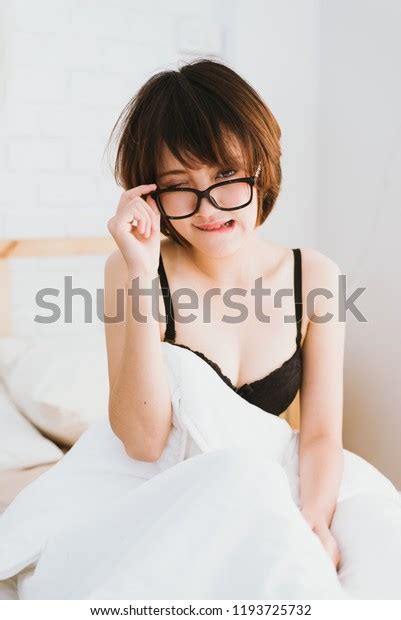 Beautiful Sexy Woman Black Lingerie Lying Stock Photo Shutterstock