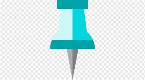 Drawing Pin Computer Icons Pushpin Angle Pin Teal Png Pngwing