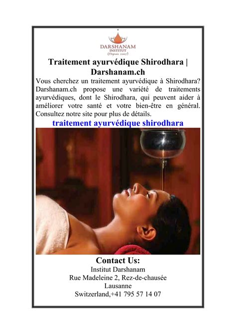 Ppt Traitement Ayurv Dique Shirodhara Darshanam Ch Powerpoint