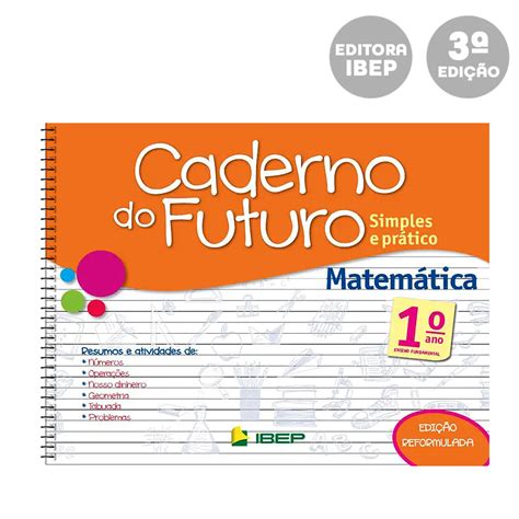 Livro Caderno Do Futuro Matemática 1 Ano IBEP