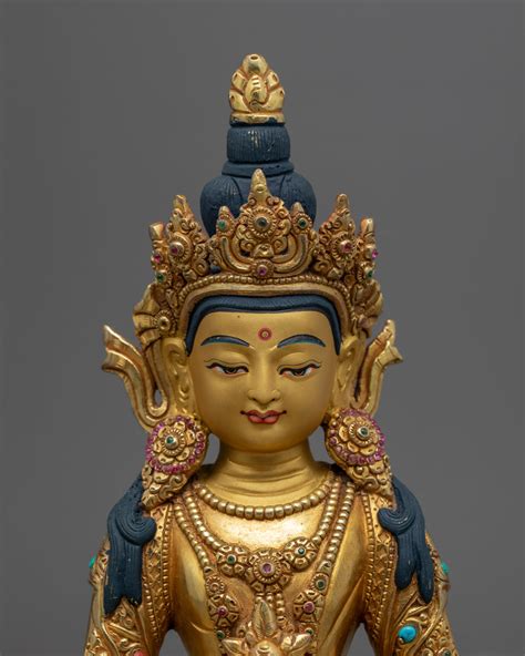 Buddhist Long Life Buddha Mantra Practice Statue Buddhist Deity Of L