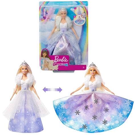 Barbie Dreamtopia Princess Doll Fashion Reveal Doll 12 Inch Blonde With Pink Hairstreak Daraz
