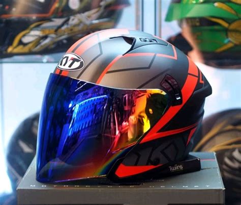 Helmet KYT NFJ Motion Red Matte Motorbikes On Carousell