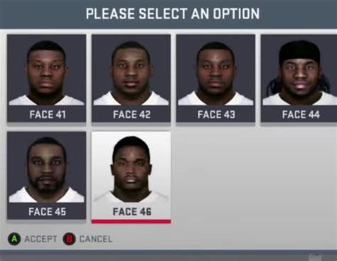 Face options in Madden 2086 be like... : r/Madden